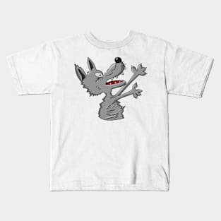 Cartoon_Wolf Kids T-Shirt